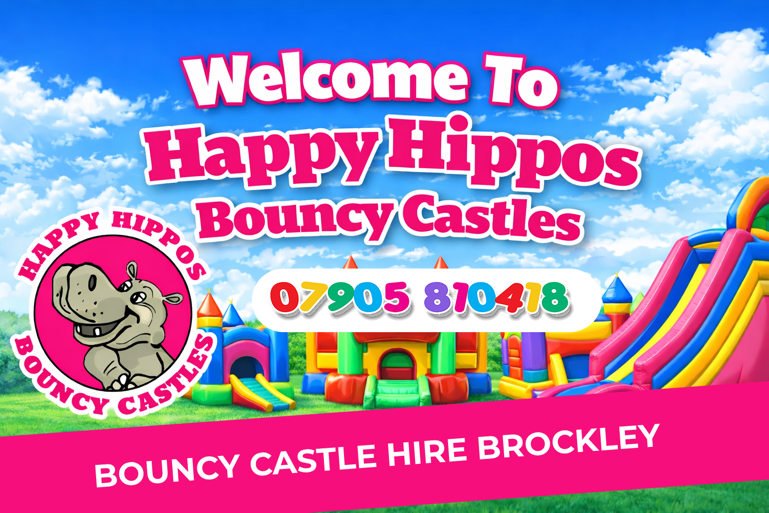Bouncy Castle Hire Brockley SE4 Happy Hippos
