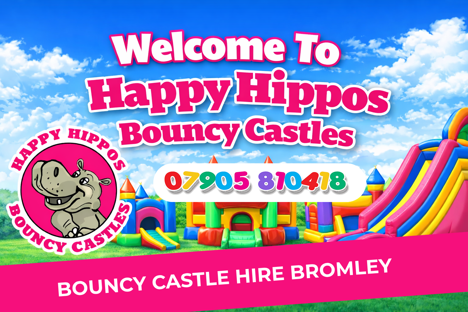 Bouncy Castle Hire Bromley BR1 / BR2 Happy Hippos