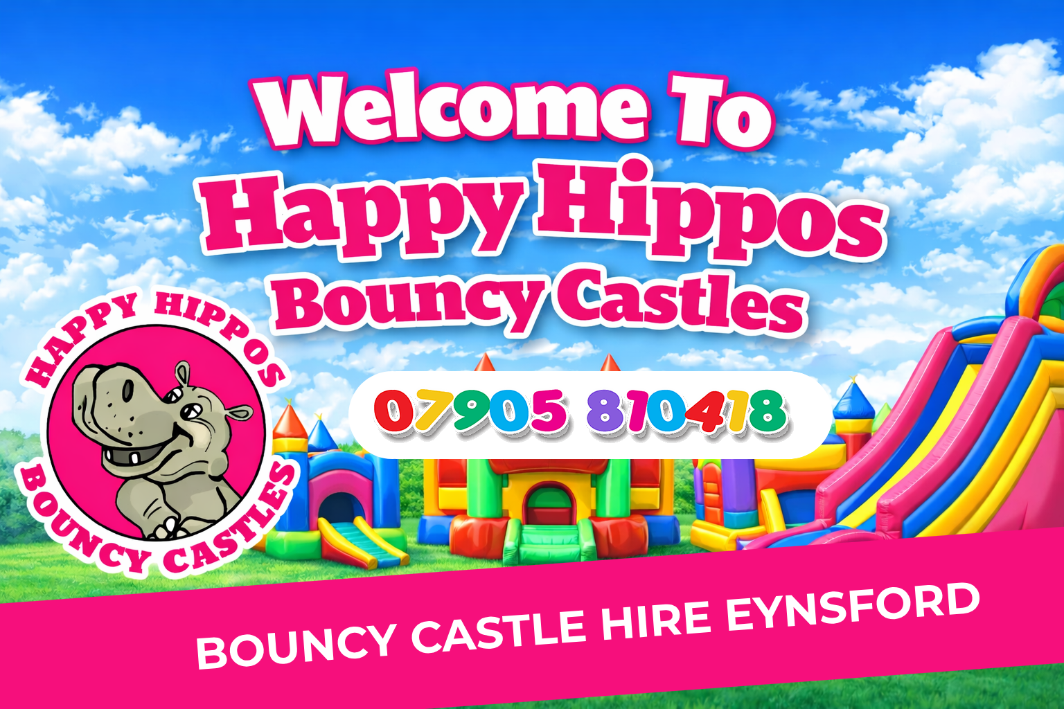Bouncy Castle Hire Eynsford DA4 Happy Hippos