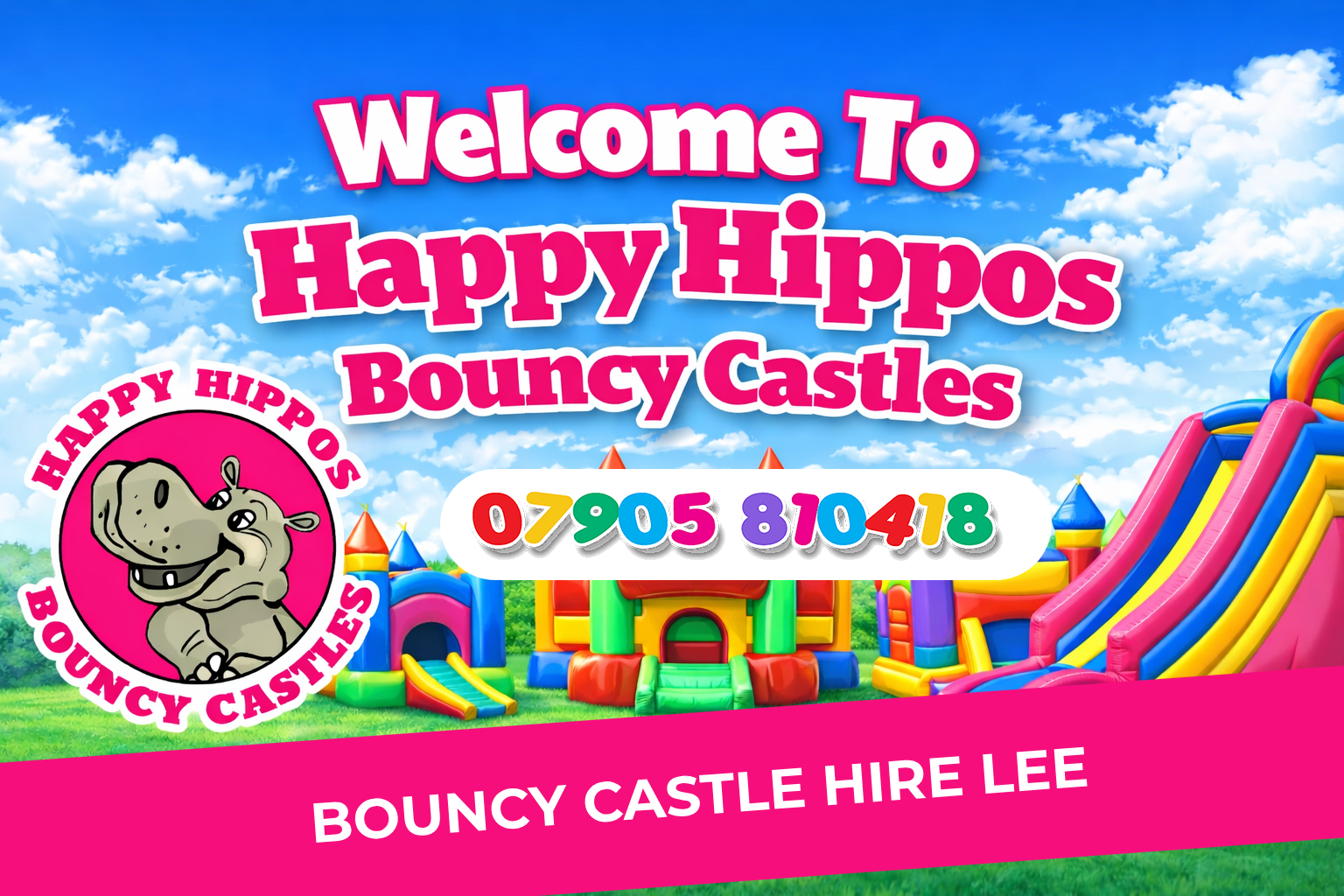 Bouncy Castle Hire Lee SE12 Happy Hippos
