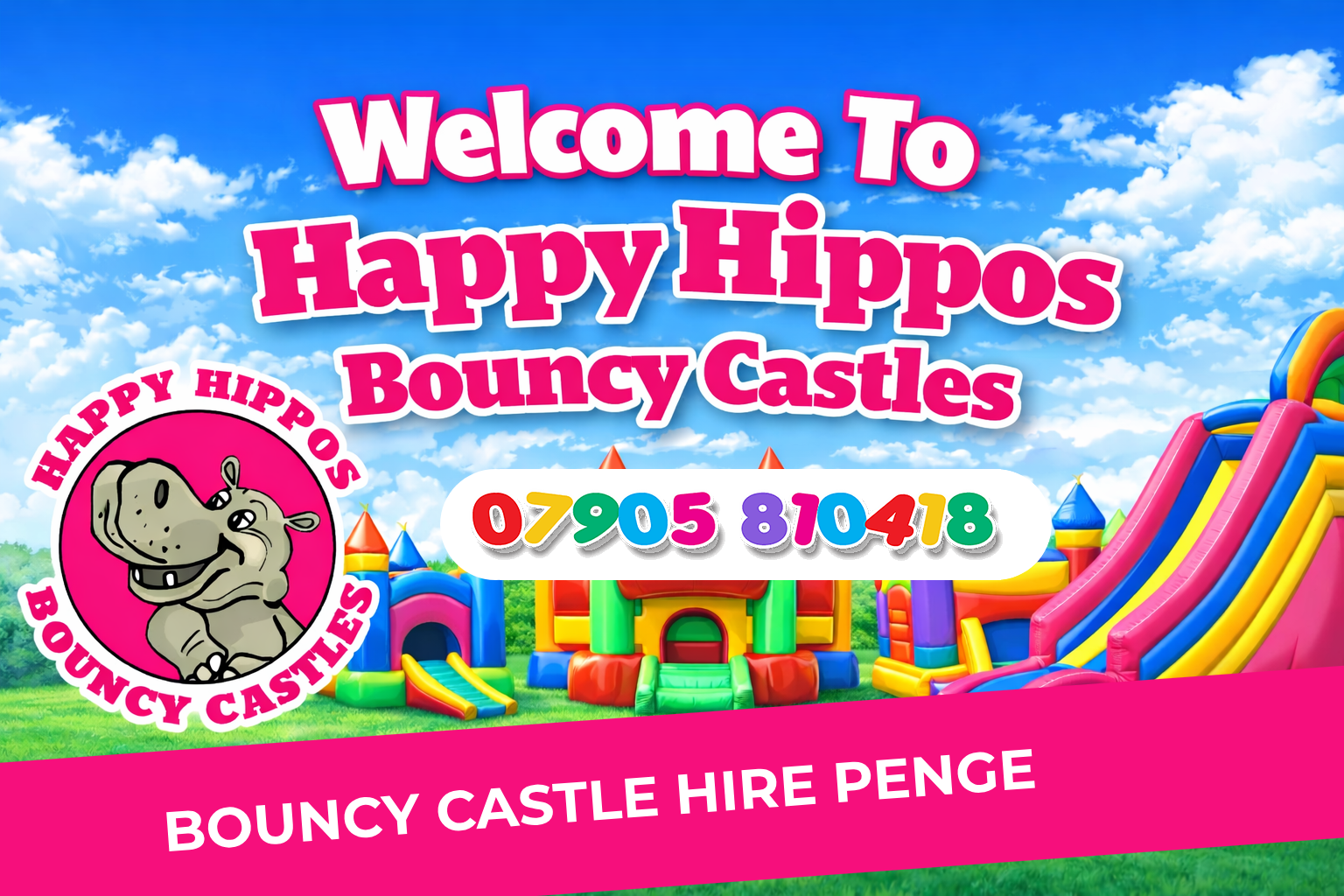 Bouncy Castle Hire Penge SE20 Happy Hippos